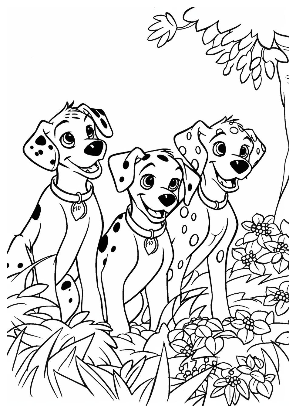 101 Dalmatians Coloring Pages-1
