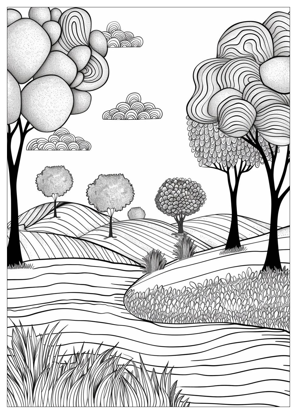Adult Coloring Pages Landscapes-7