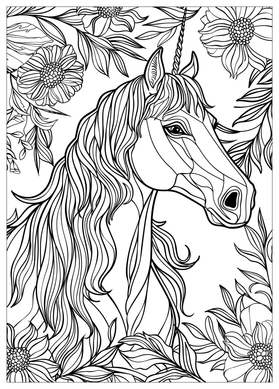 Adult Horse Coloring Pages-12