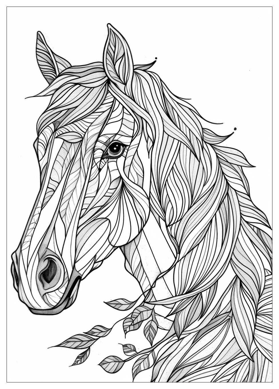 Adult Horse Coloring Pages-14