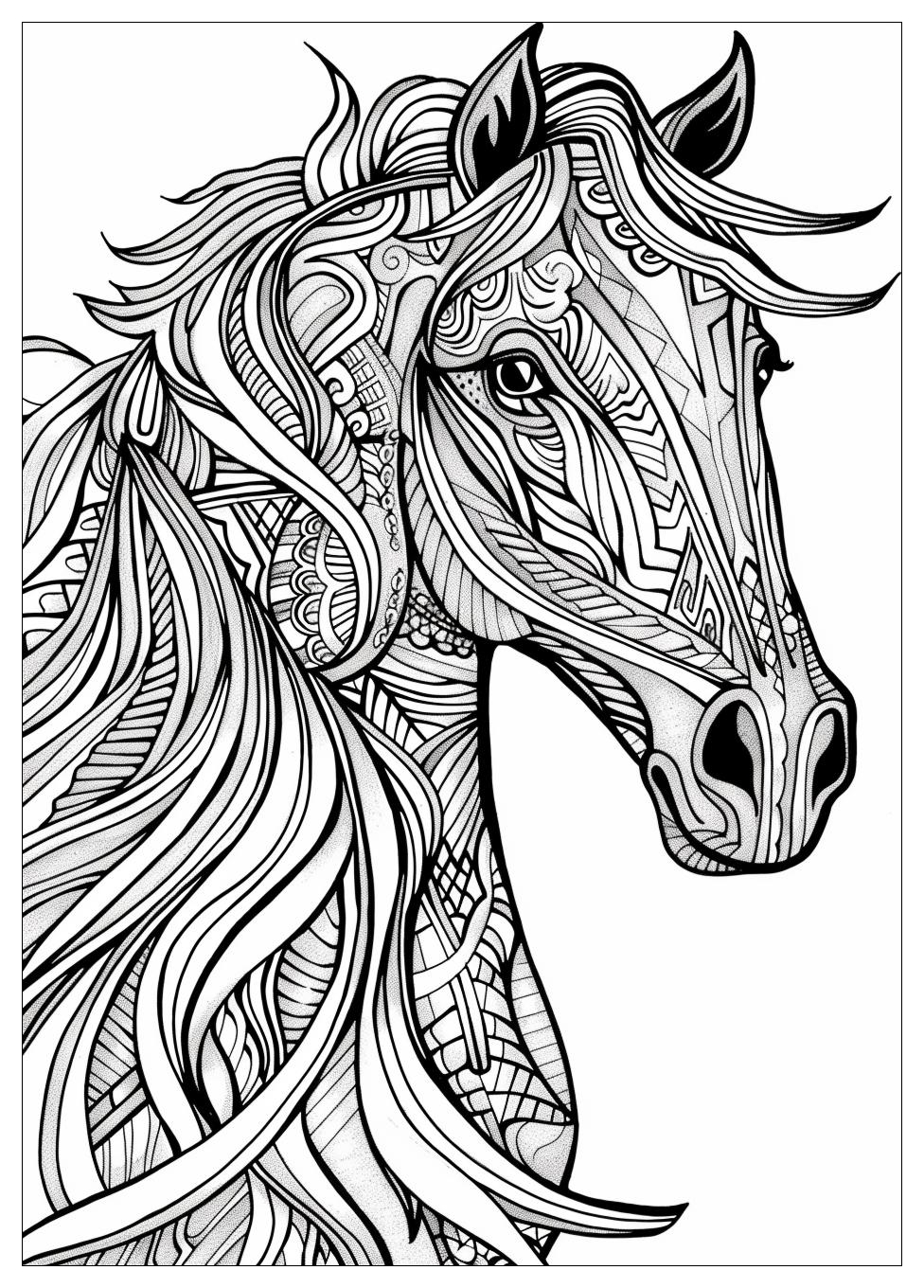 Adult Horse Coloring Pages-15