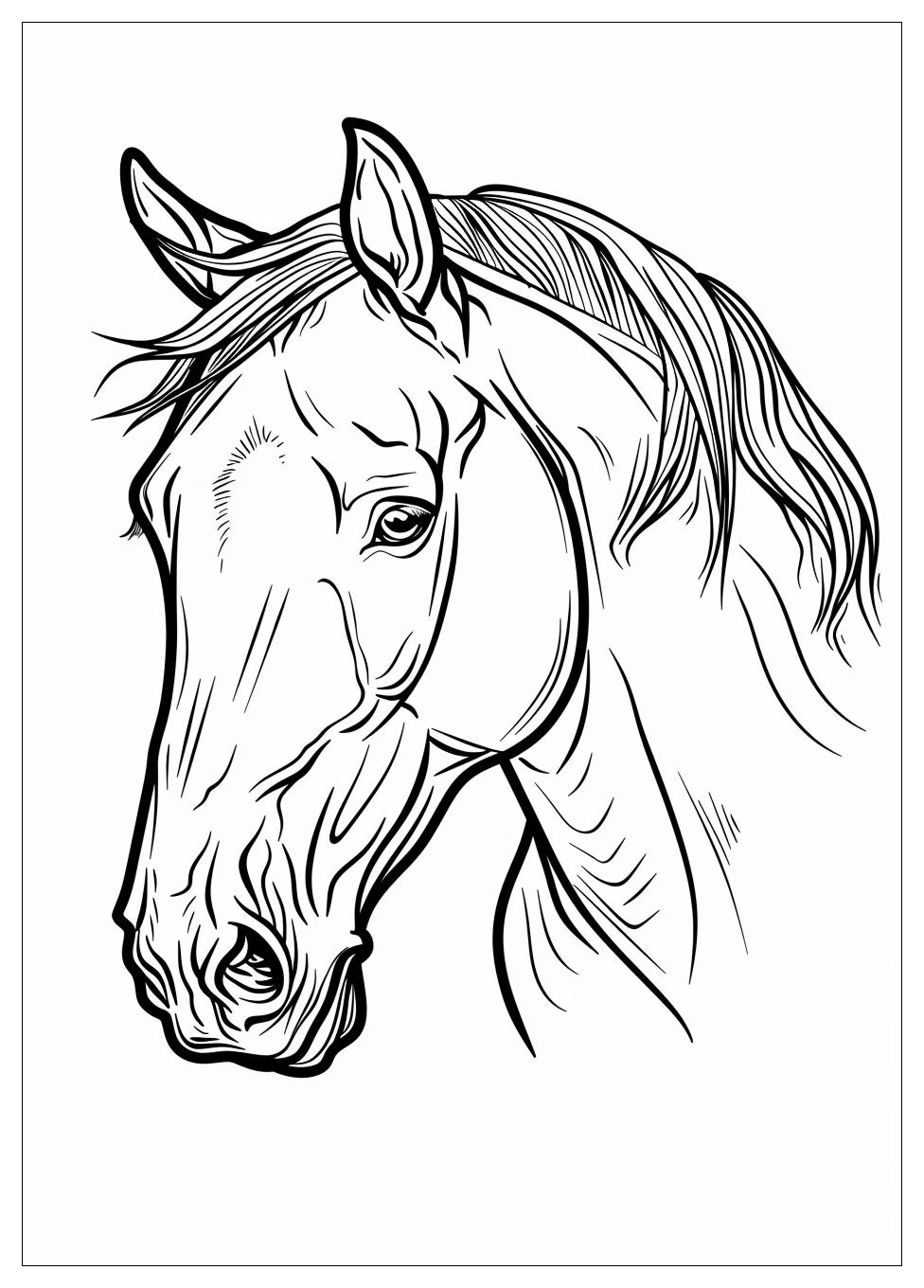 Adult Horse Coloring Pages-17