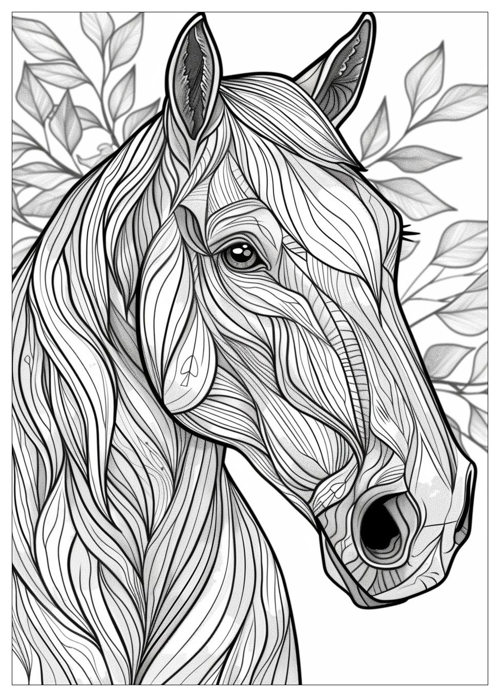 Adult Horse Coloring Pages-18