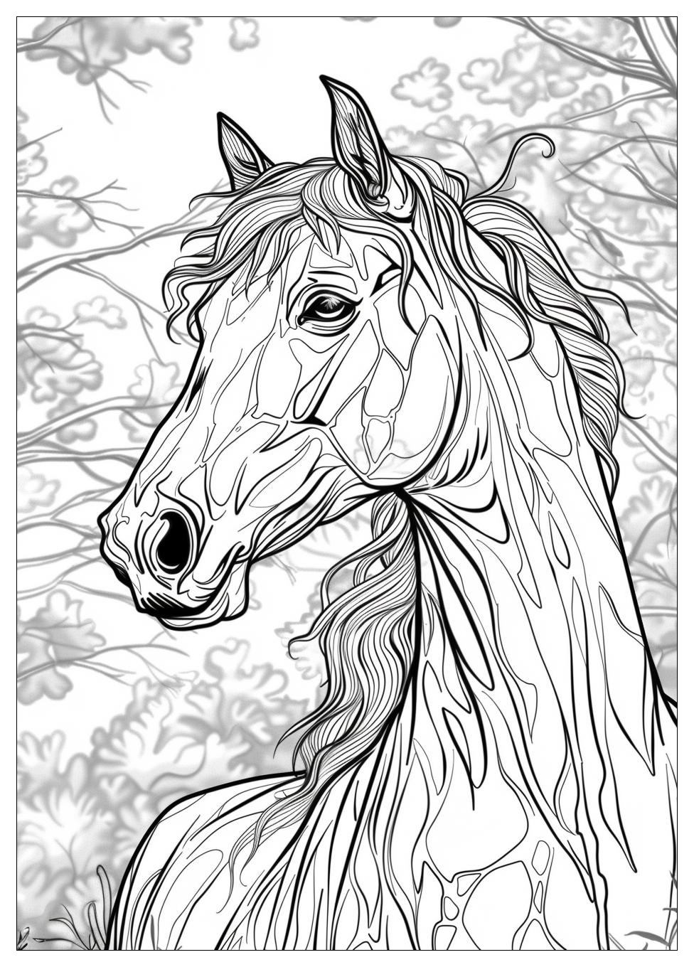 Adult Horse Coloring Pages-19