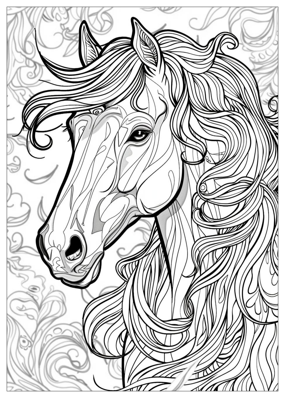 Adult Horse Coloring Pages-20