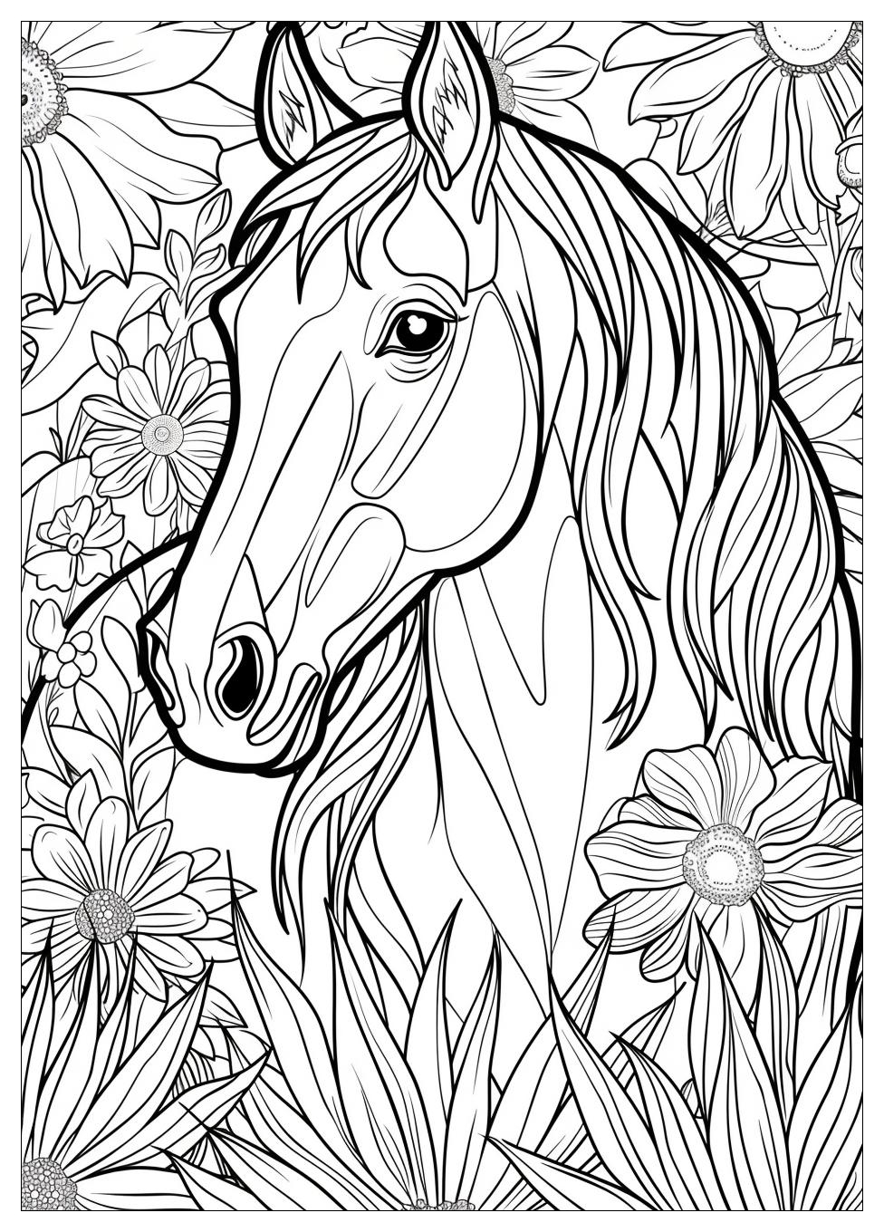 Adult Horse Coloring Pages-3