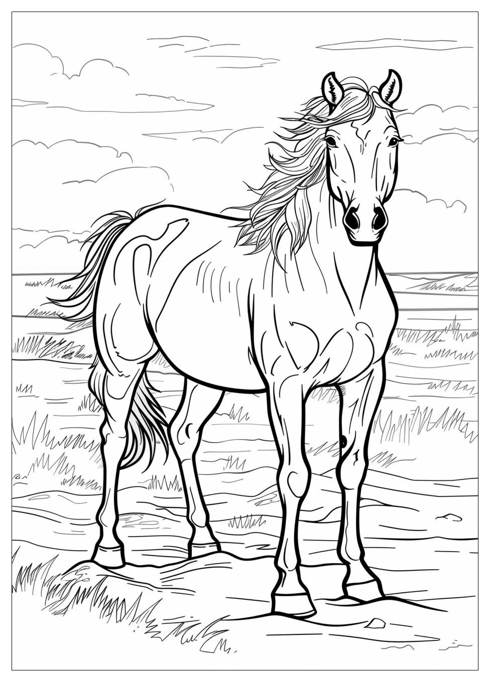 Adult Horse Coloring Pages-4