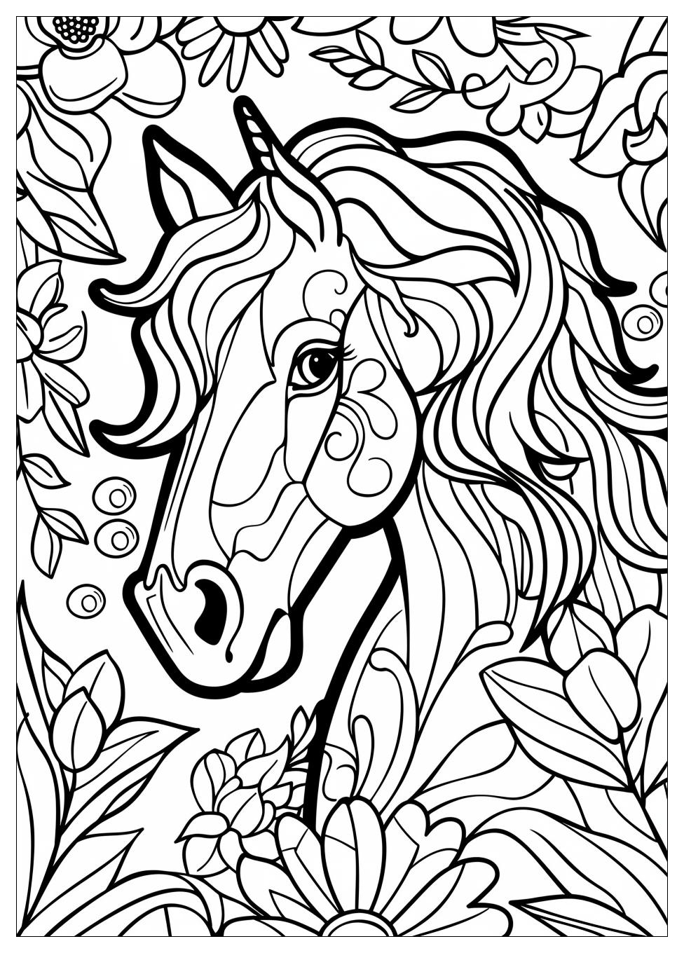 Adult Horse Coloring Pages-5