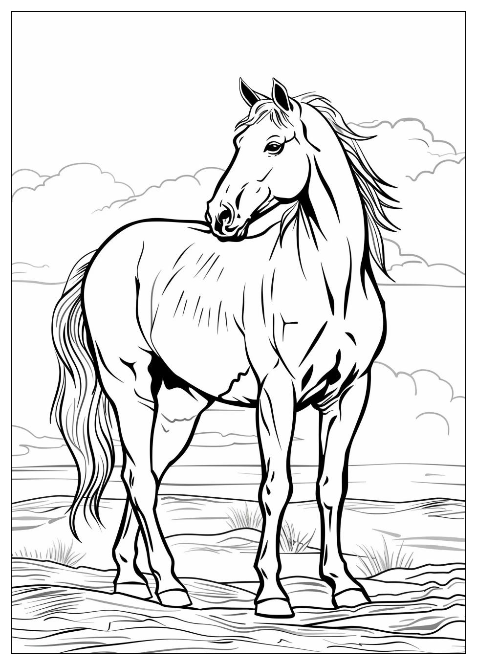 Adult Horse Coloring Pages-6