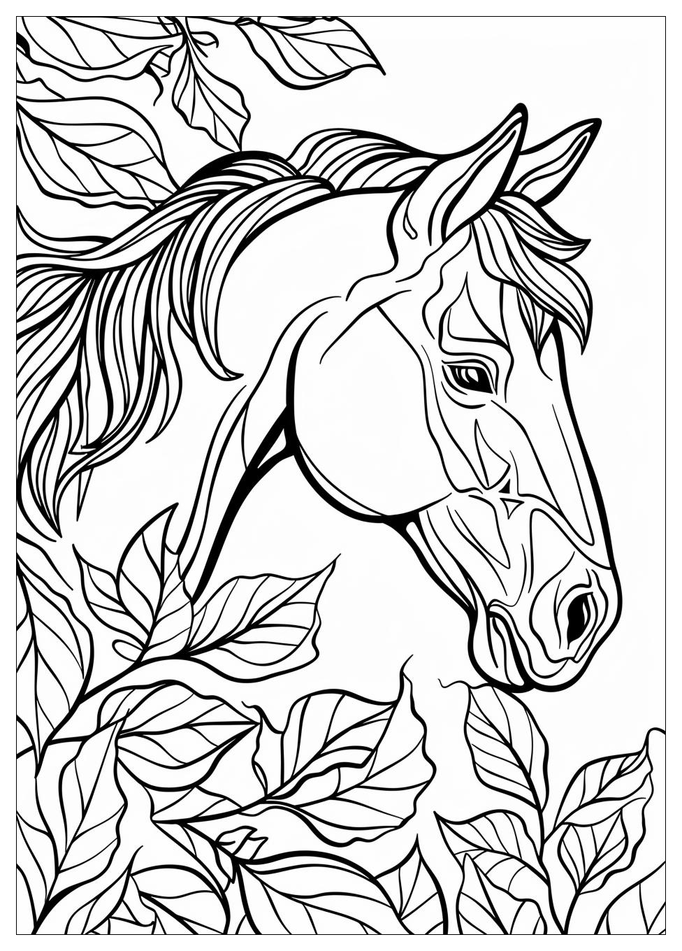 Adult Horse Coloring Pages-7