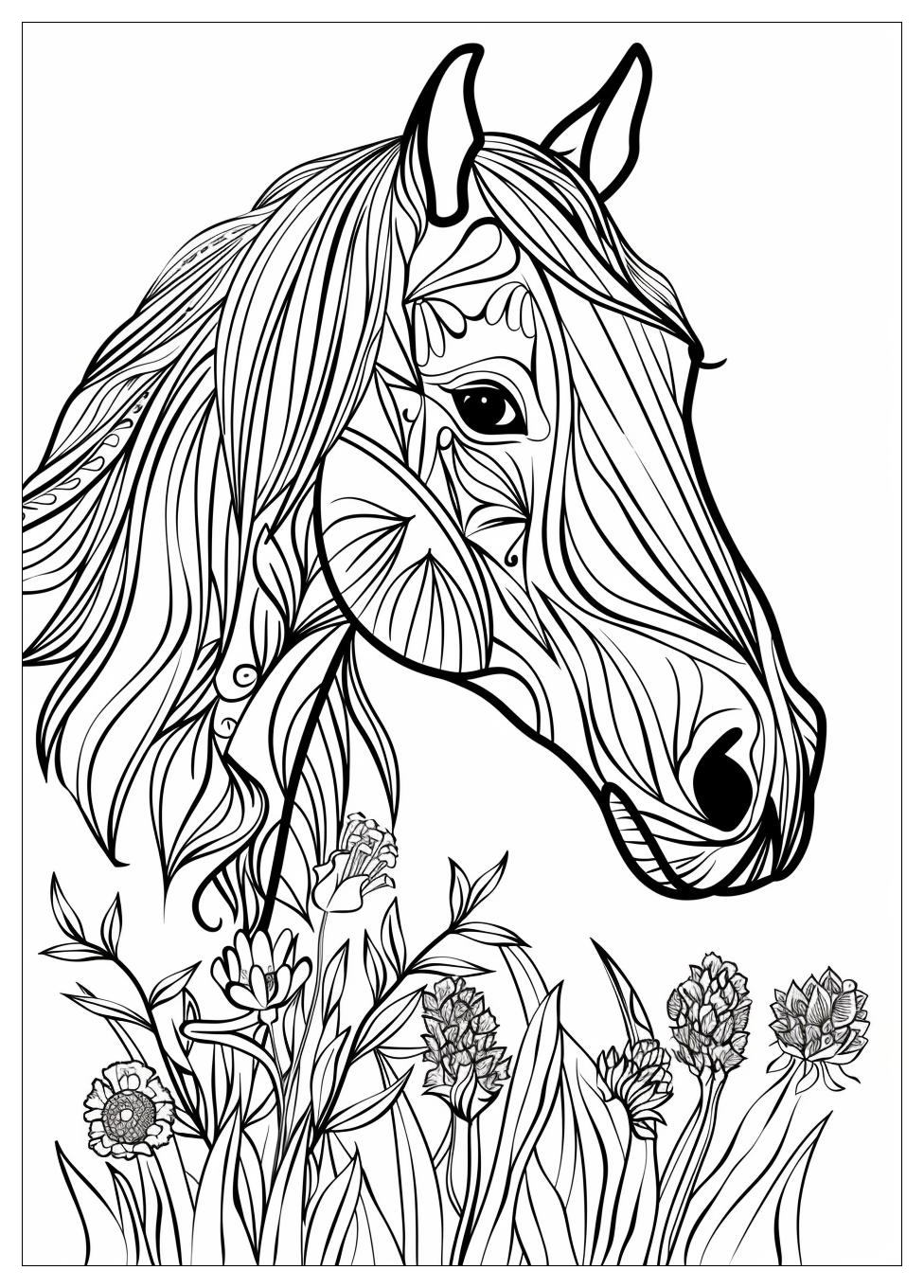 Adult Horse Coloring Pages-8