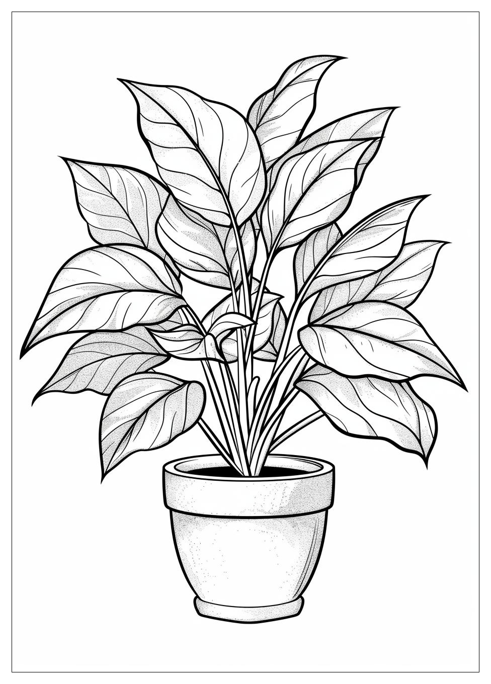 Aesthetic Plant Coloring Pages-2