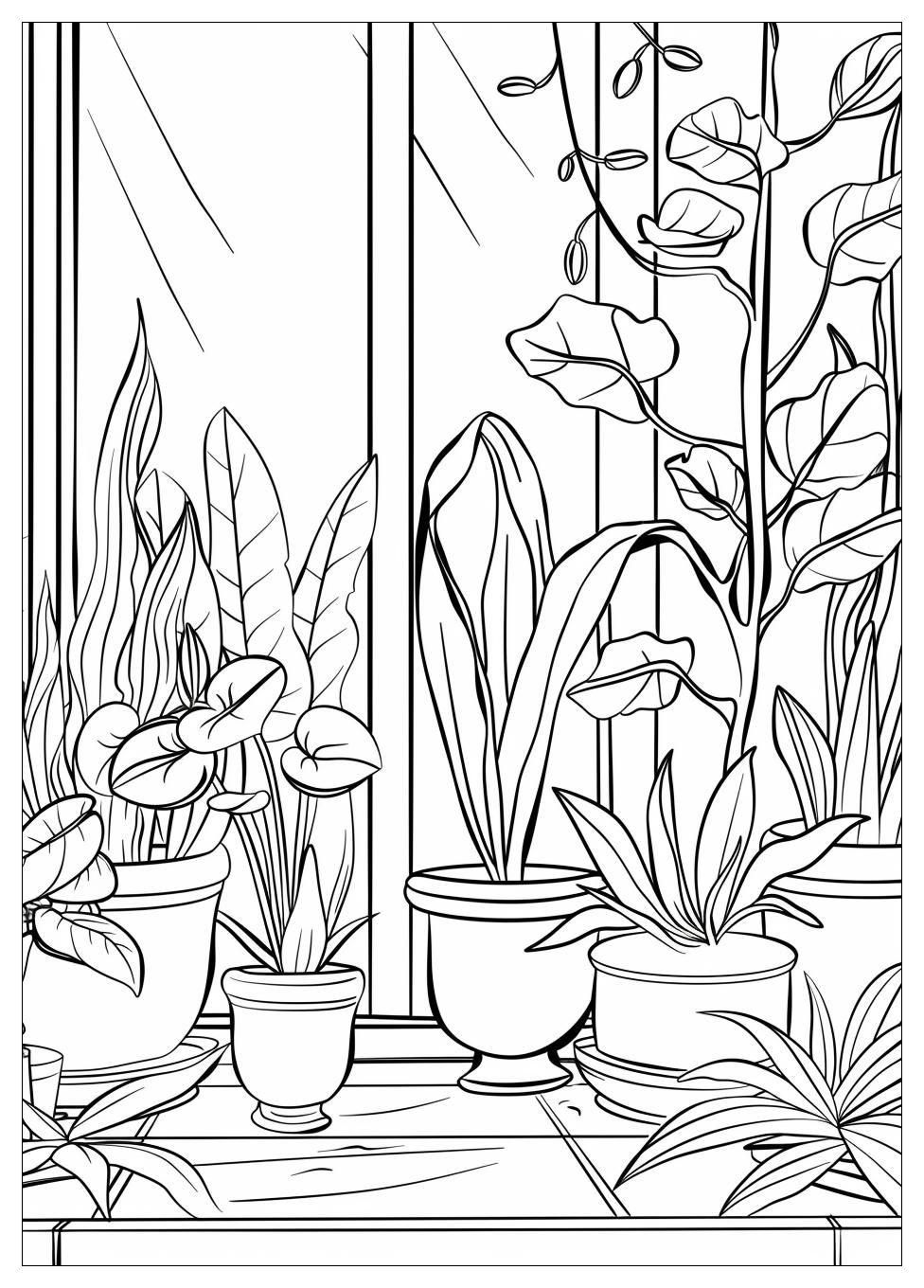 Aesthetic Plant Coloring Pages-5