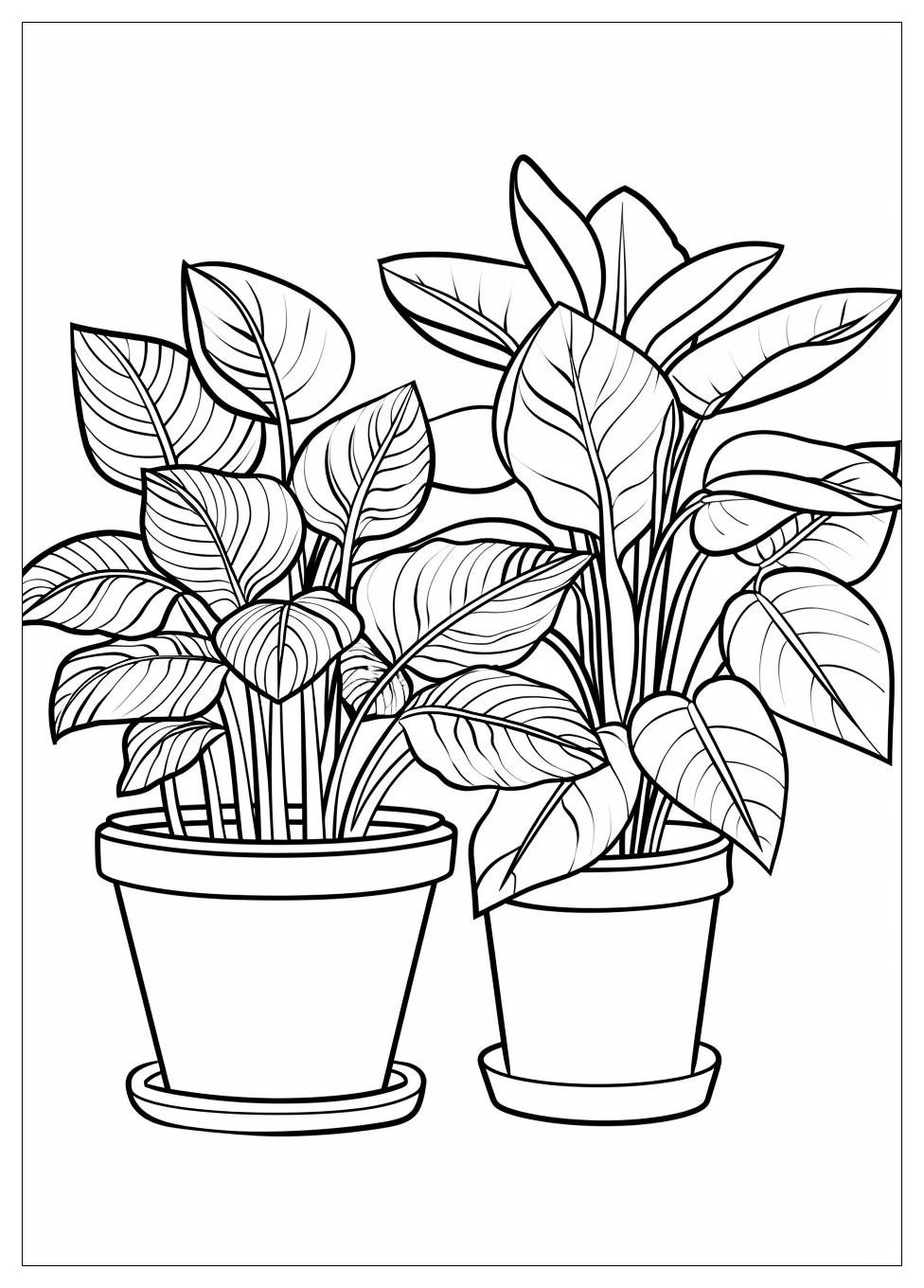 Aesthetic Plant Coloring Pages-6