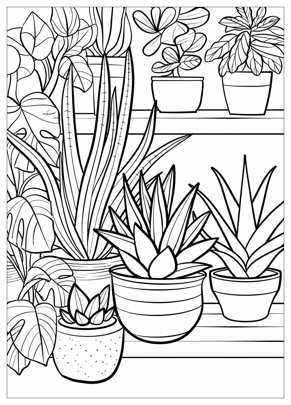 Aesthetic Plant Coloring Pages-7