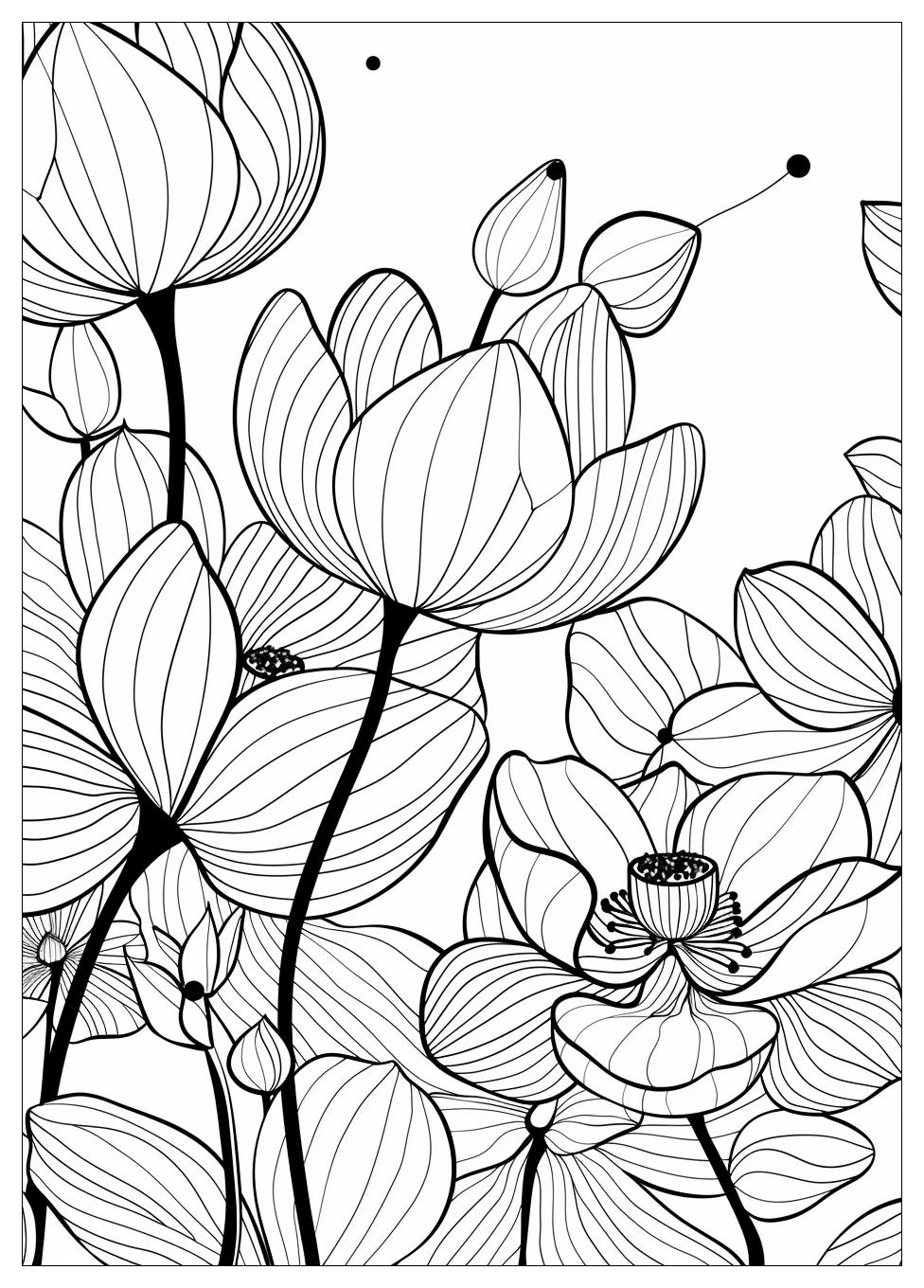 Aesthetic Plant Coloring Pages-9