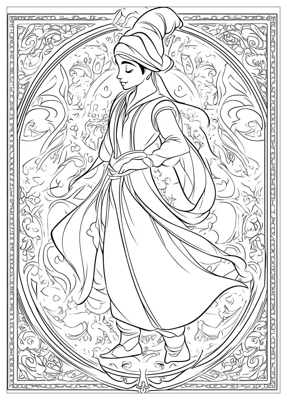 Aladdin Coloring Pages-12