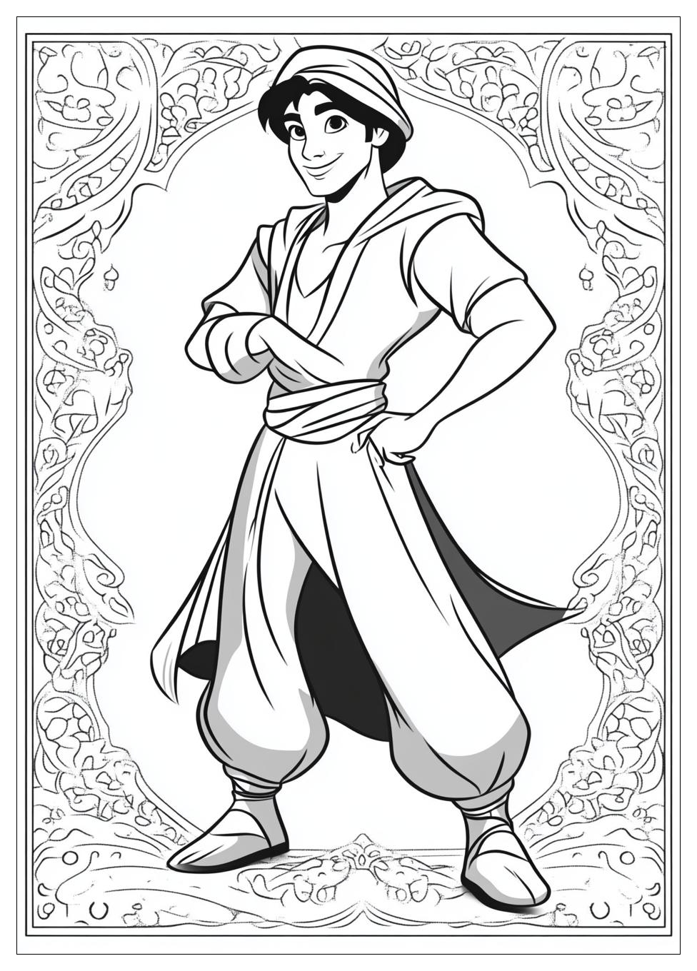Aladdin Coloring Pages-4