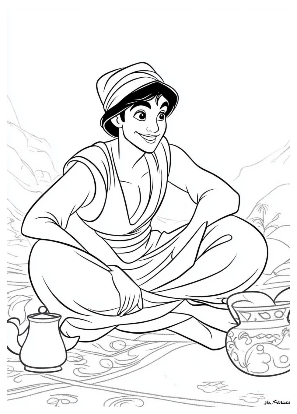 Aladdin Coloring Pages-7