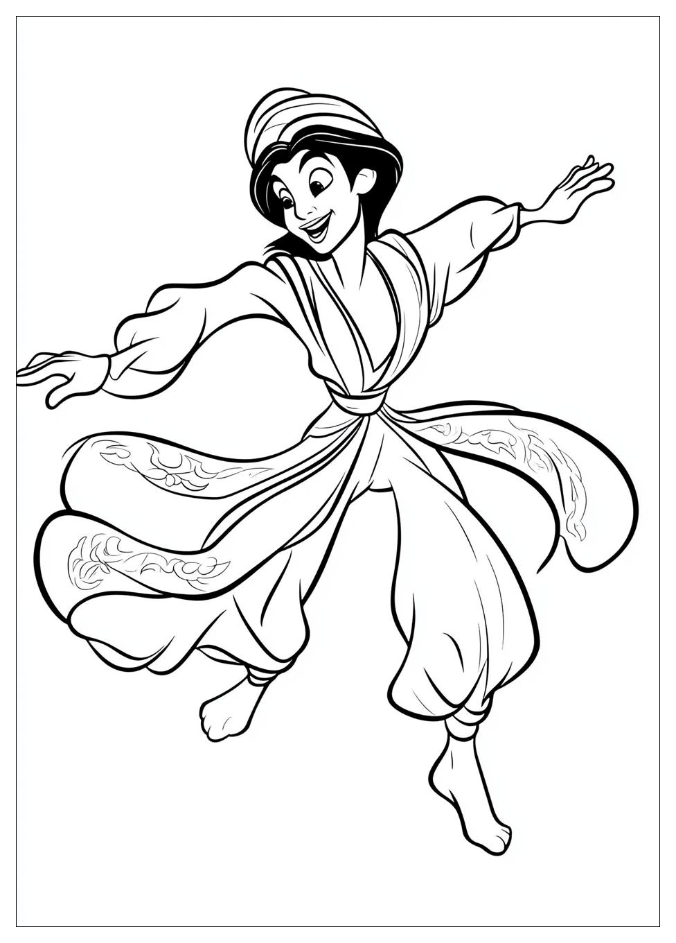 Aladdin Coloring Pages-8