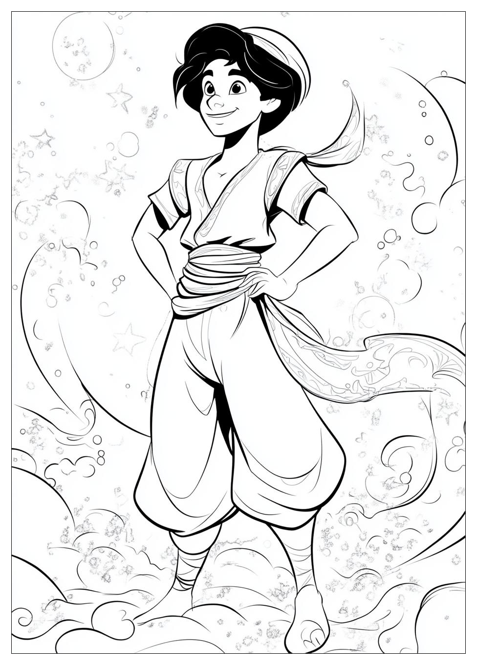 Aladdin Coloring Pages-9