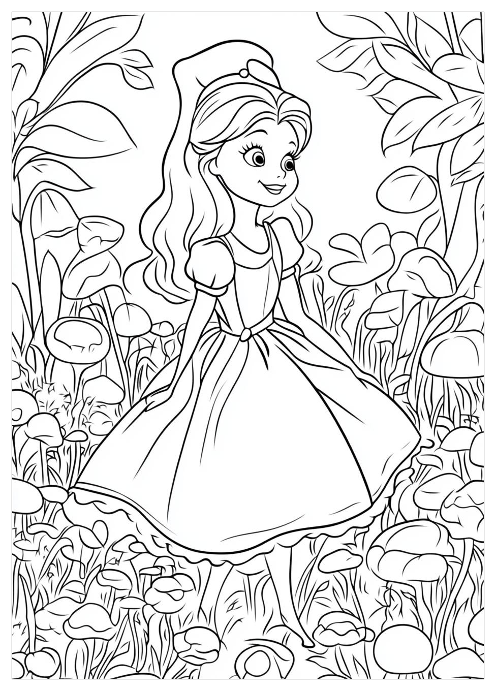 Alice In Wonderland Coloring Pages-10