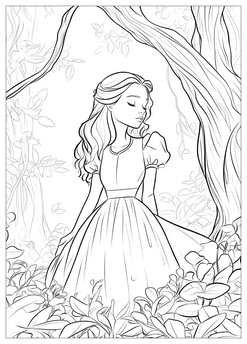 Alice In Wonderland Coloring Pages-11