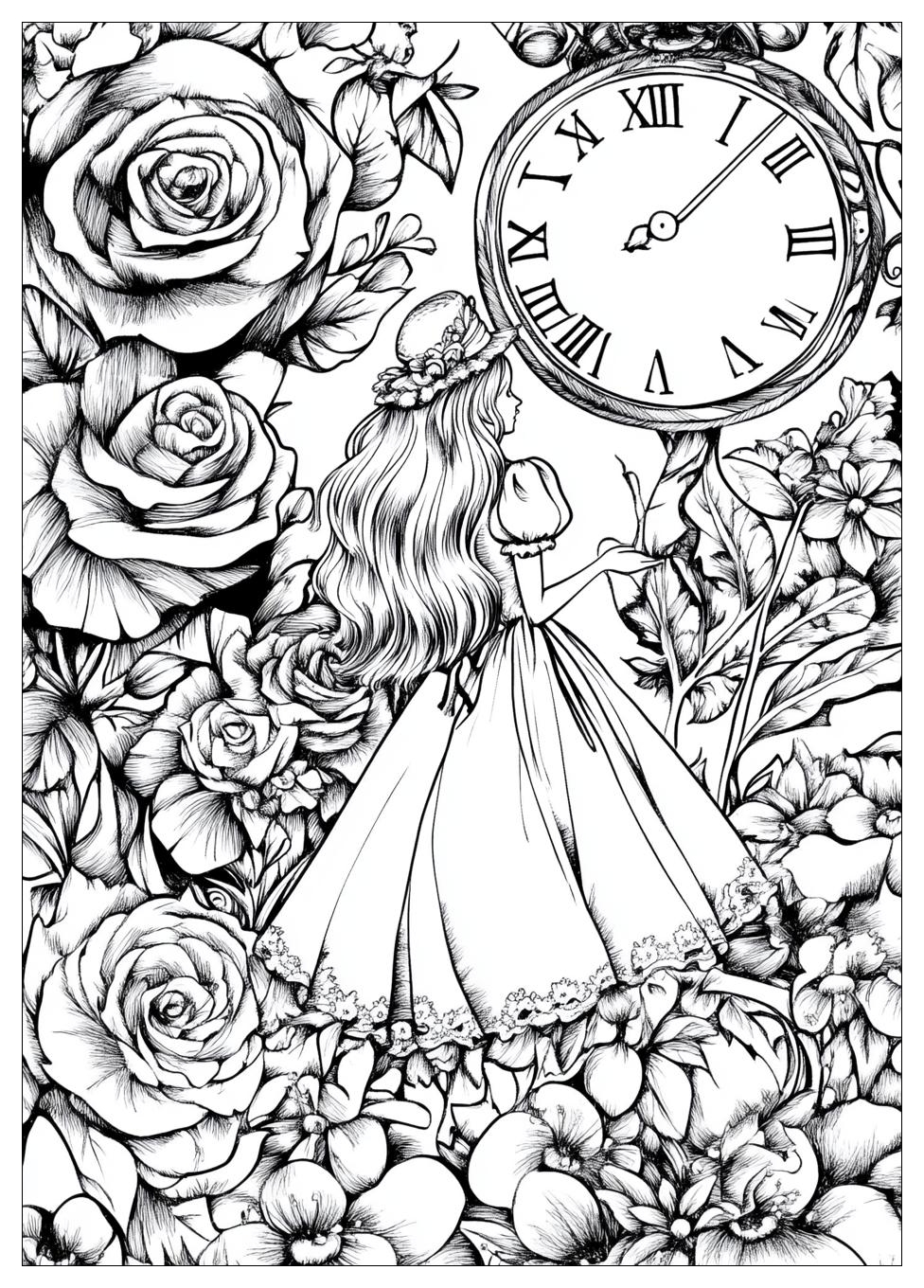 Alice In Wonderland Coloring Pages-13