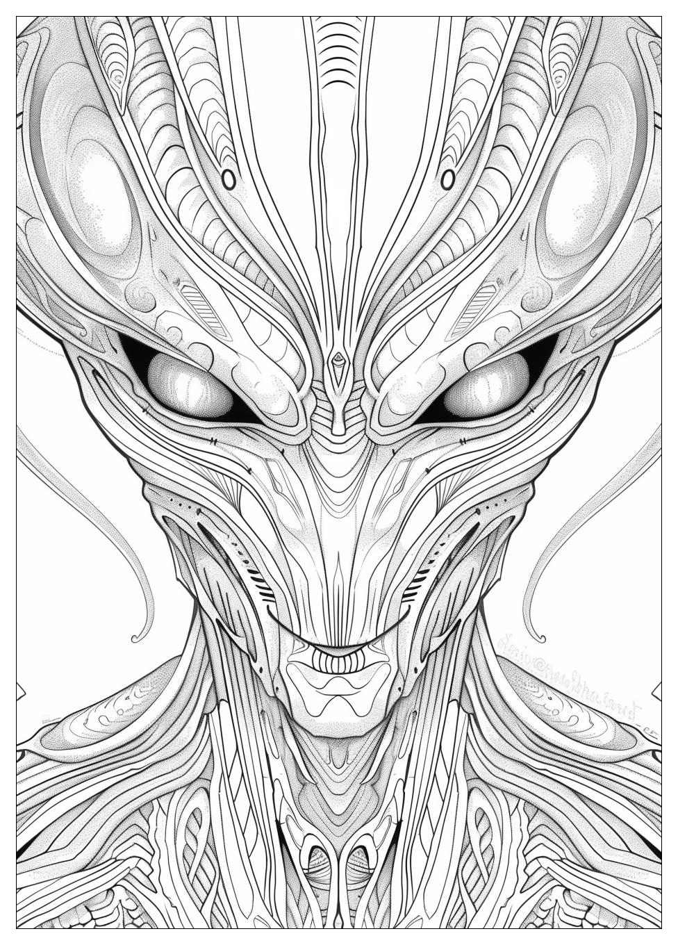 Alien Coloring Pages-17