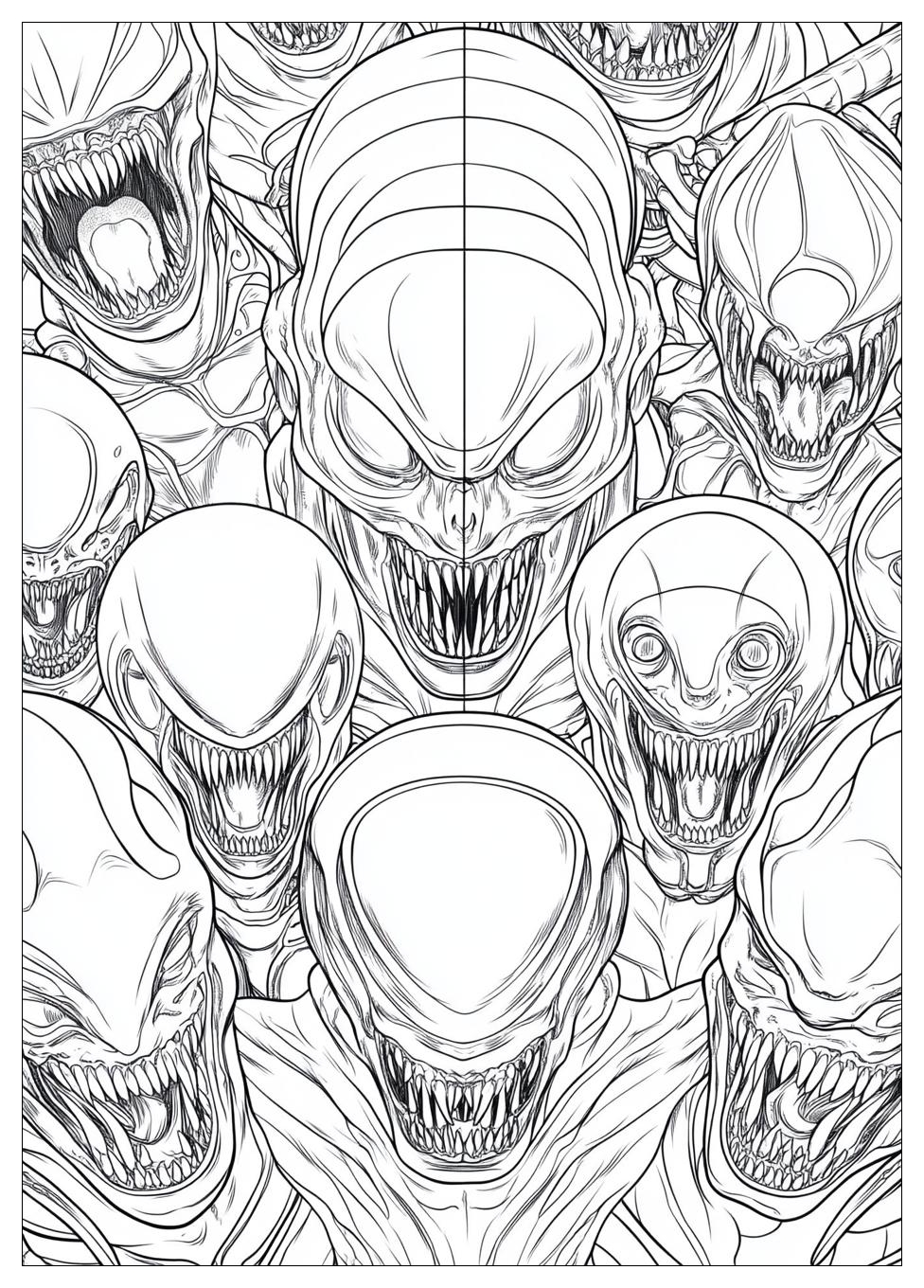 Aliens Coloring Pages-16