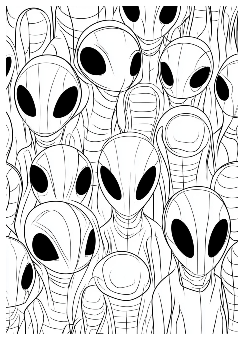 Aliens Coloring Pages-2