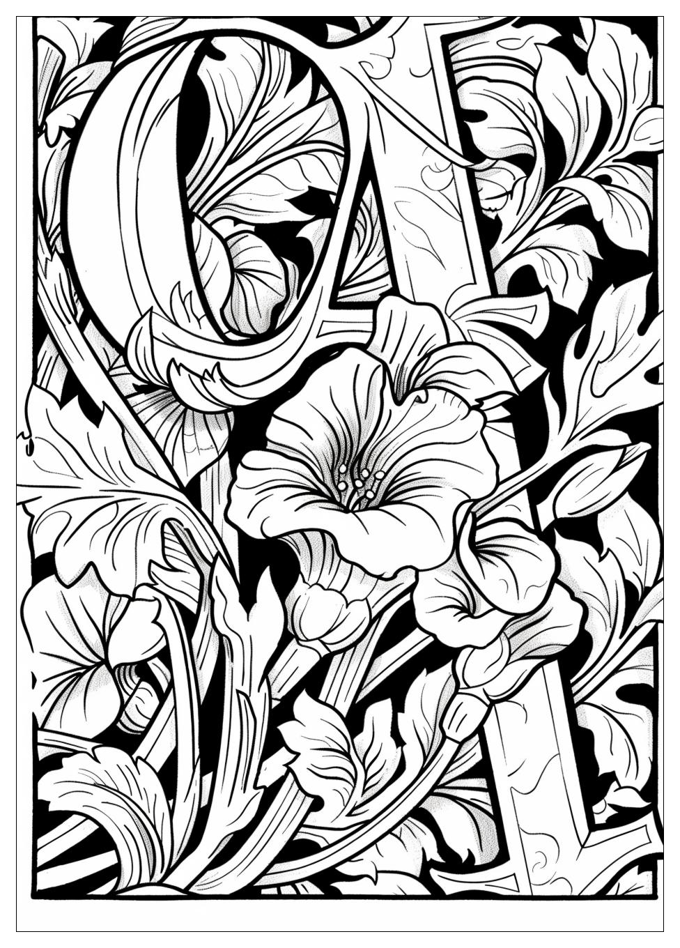 Alphabet Lore Coloring Pages-1