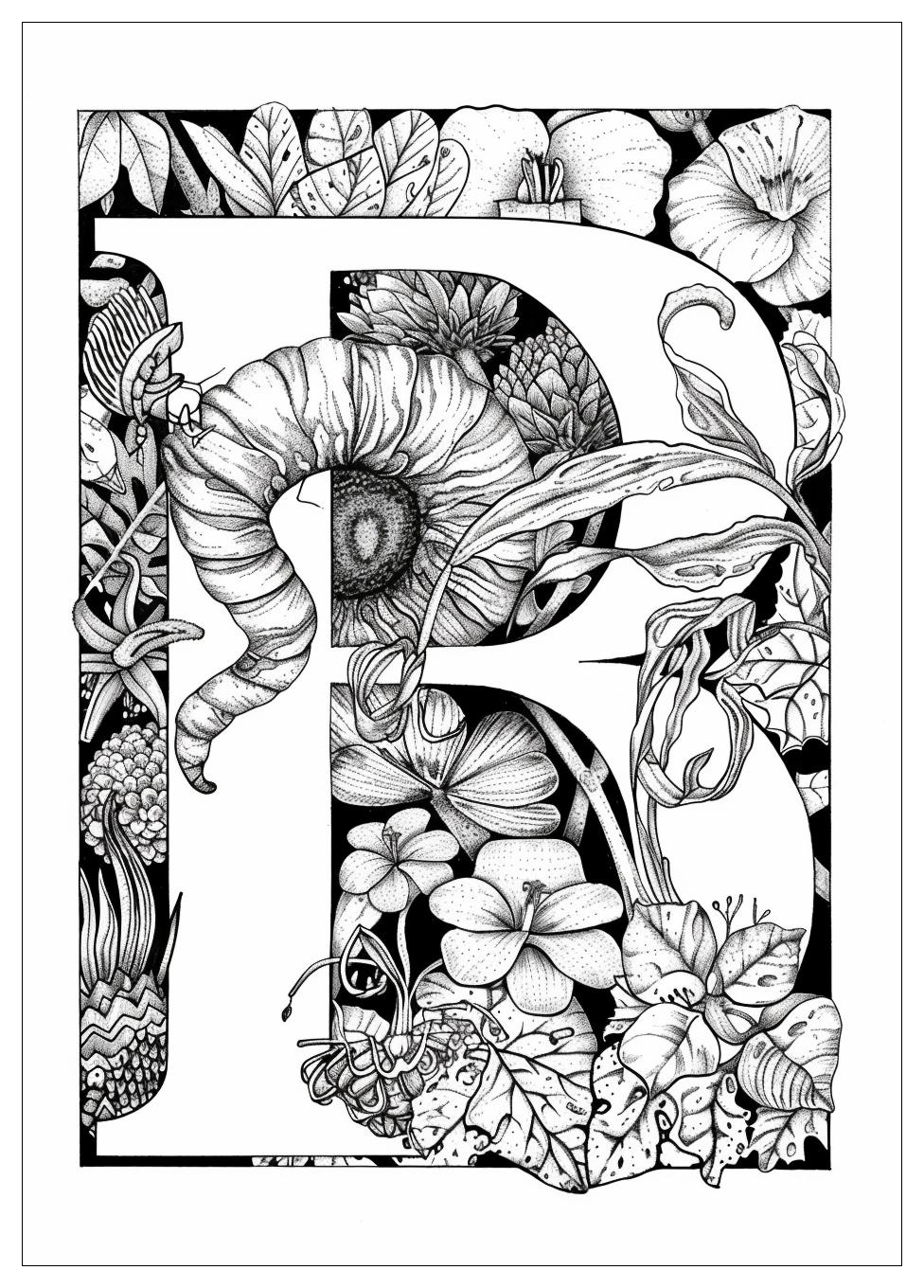 Alphabet Lore Coloring Pages-15