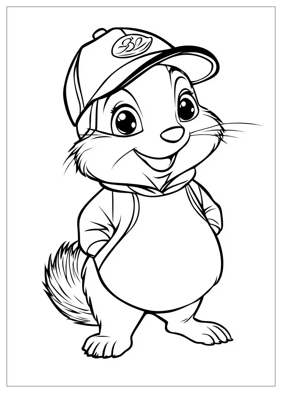 Alvin And The Chipmunks Coloring Pages-10