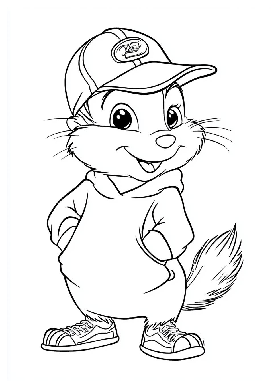 Alvin And The Chipmunks Coloring Pages-11