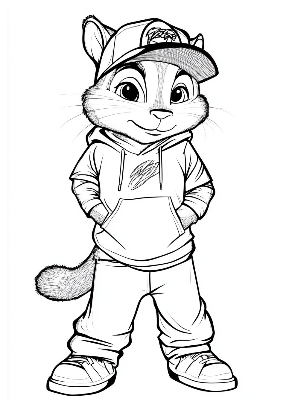 Alvin And The Chipmunks Coloring Pages-12