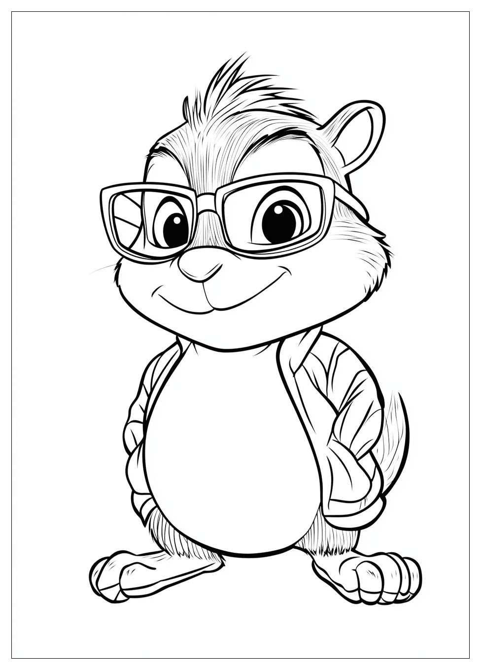 Alvin And The Chipmunks Coloring Pages-13
