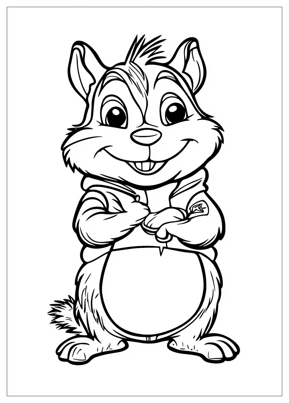 Alvin And The Chipmunks Coloring Pages-14