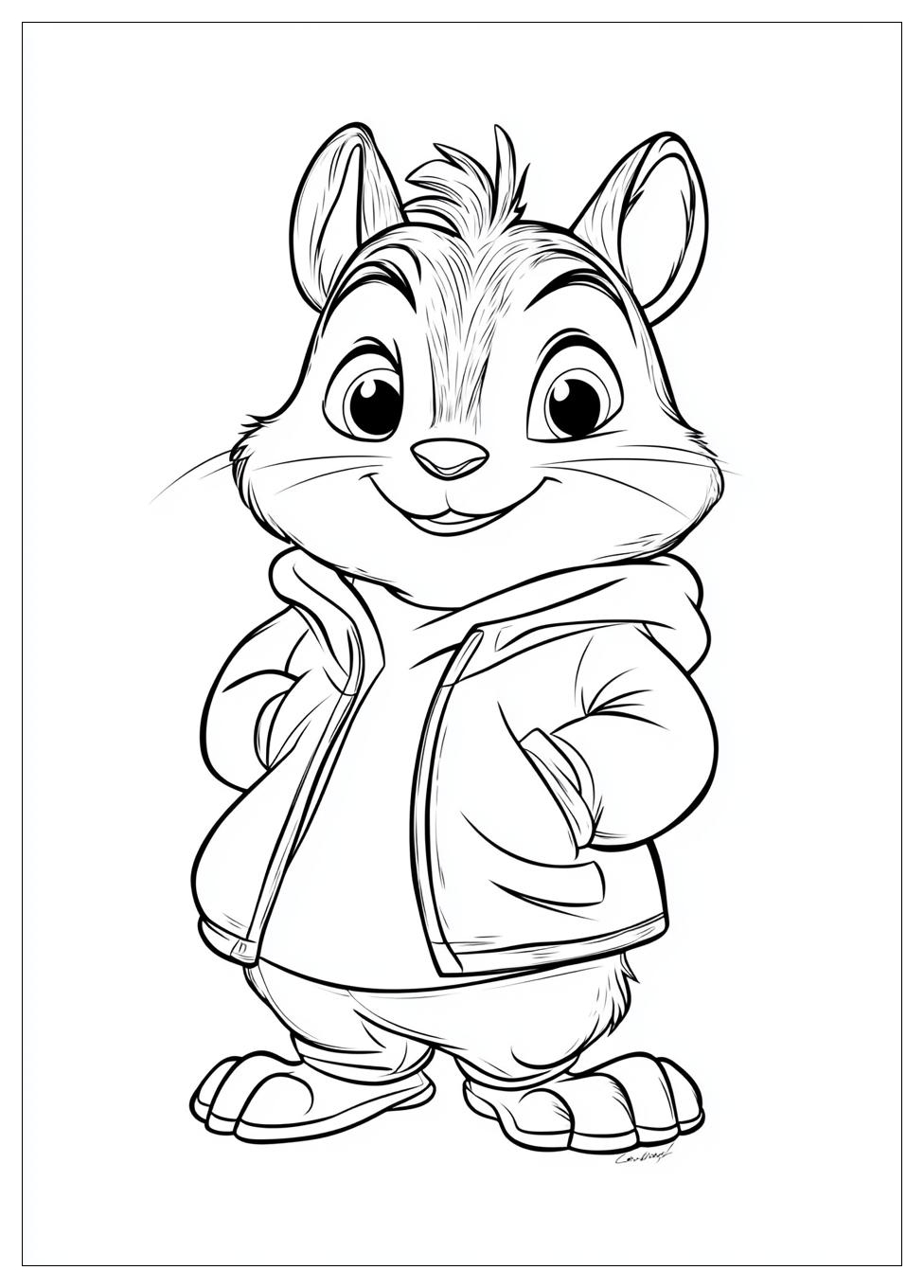 Alvin And The Chipmunks Coloring Pages-15