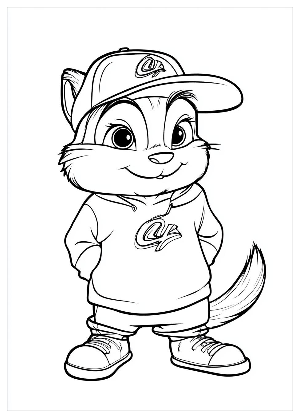 Alvin And The Chipmunks Coloring Pages-16