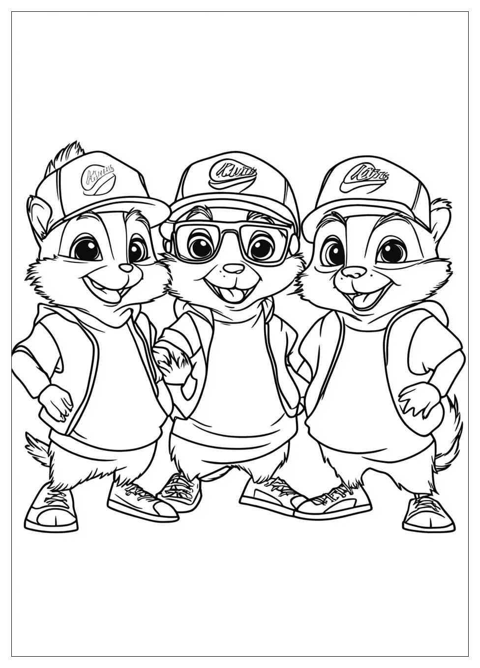 Alvin And The Chipmunks Coloring Pages-17
