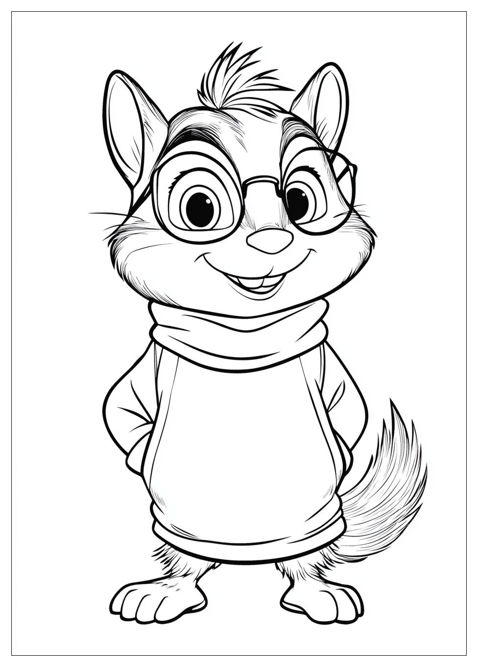Alvin And The Chipmunks Coloring Pages-18
