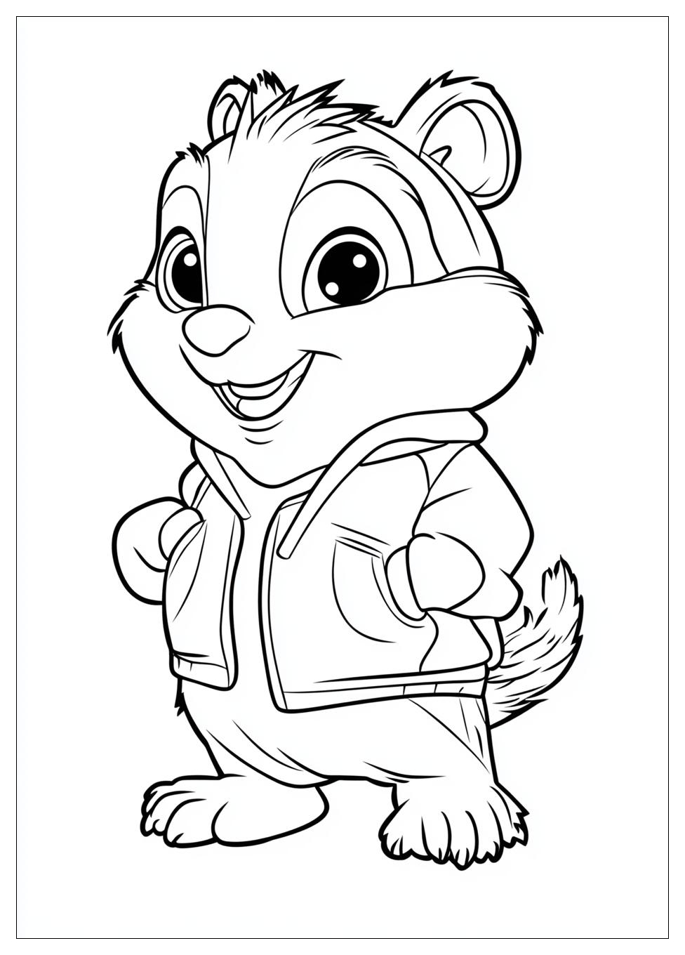 Alvin And The Chipmunks Coloring Pages-2