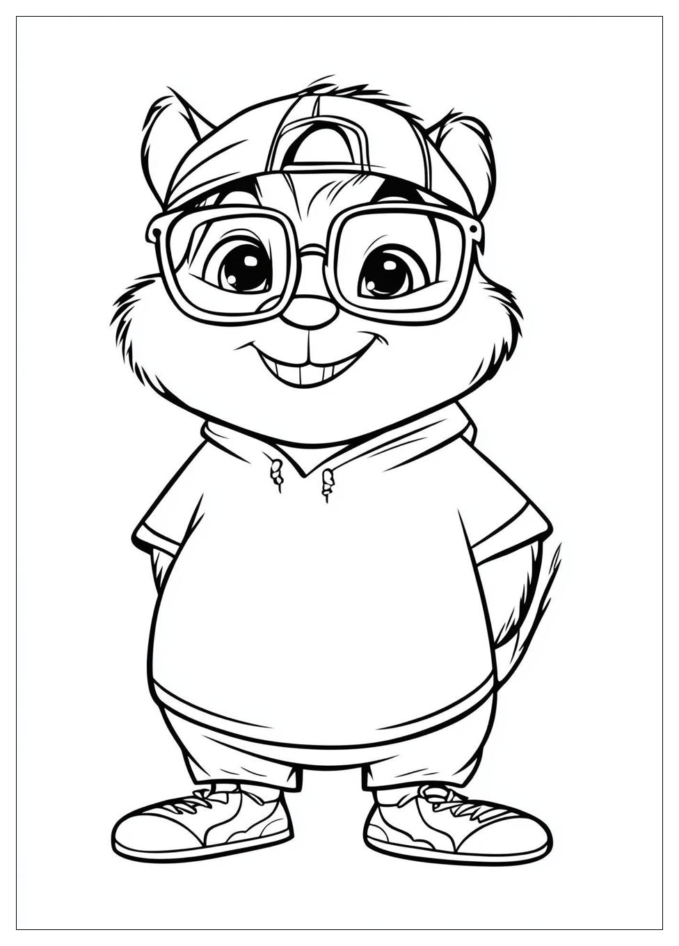 Alvin And The Chipmunks Coloring Pages-3