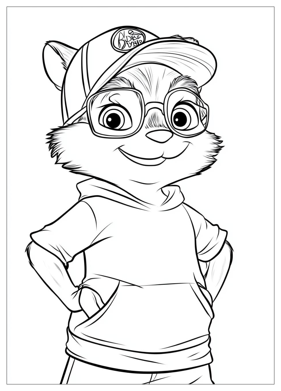 Alvin And The Chipmunks Coloring Pages-4