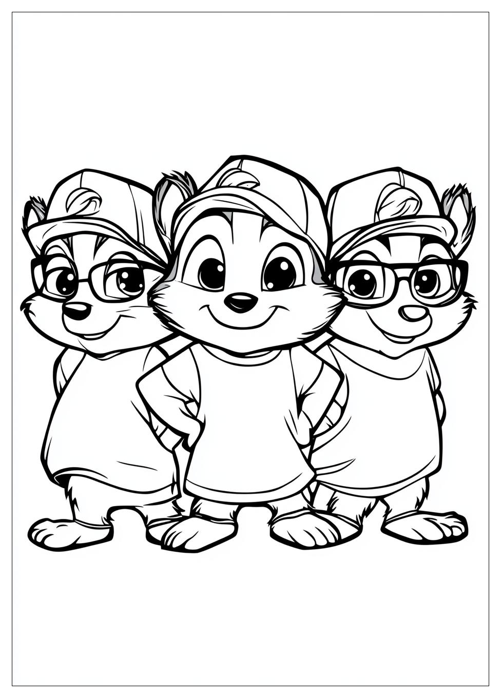Alvin And The Chipmunks Coloring Pages-5
