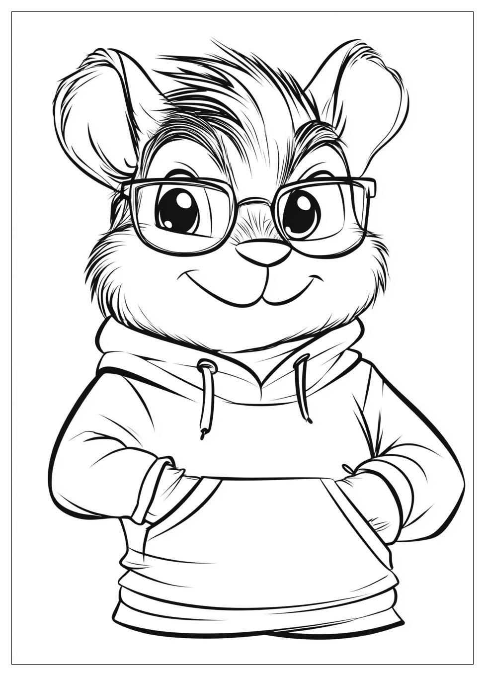Alvin And The Chipmunks Coloring Pages-6