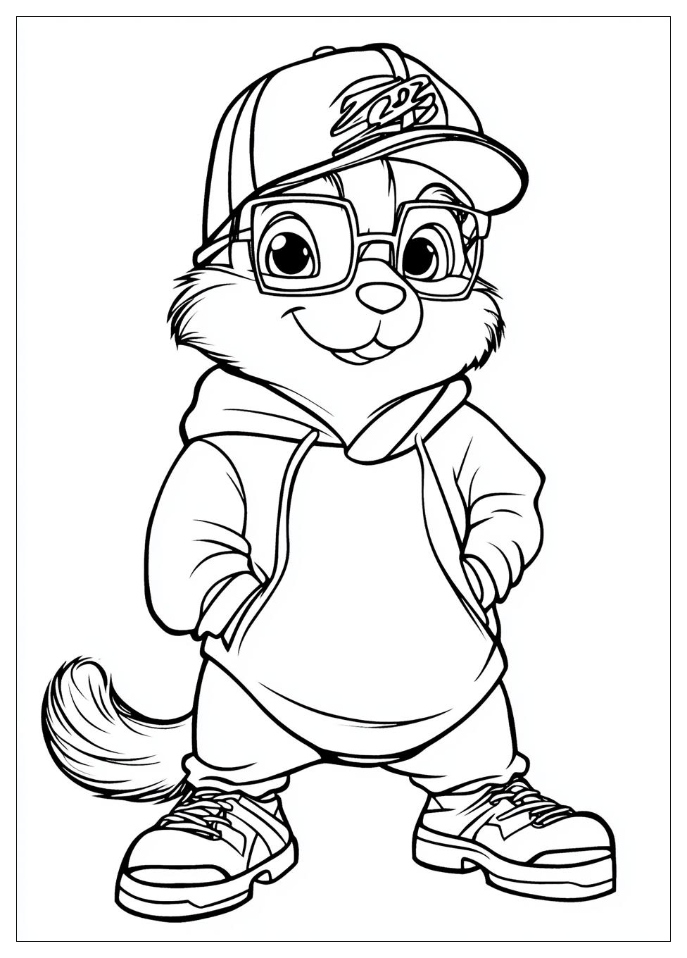 Alvin And The Chipmunks Coloring Pages-7