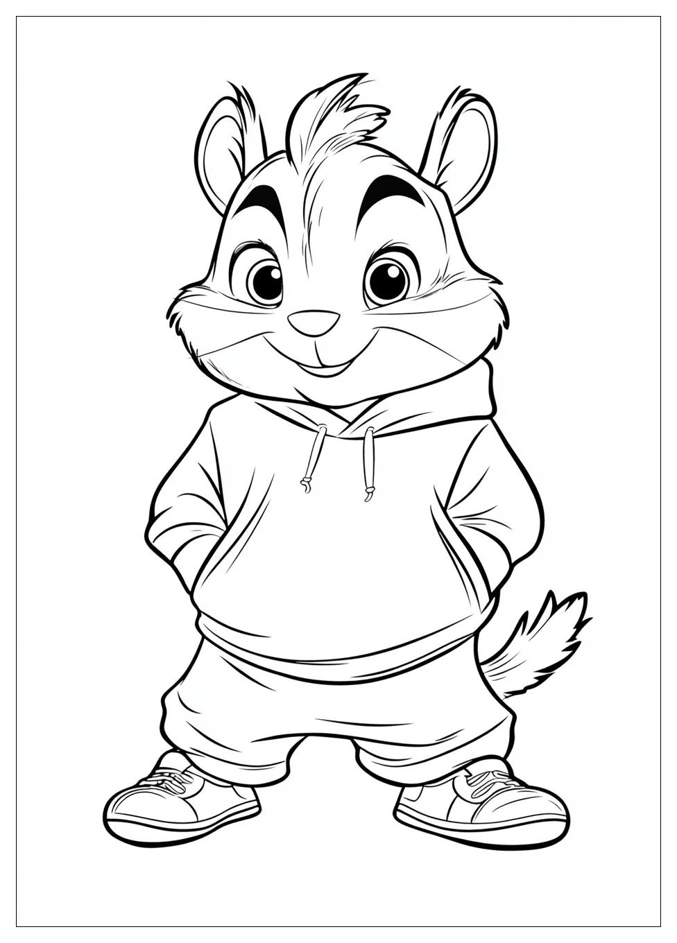 Alvin And The Chipmunks Coloring Pages-8