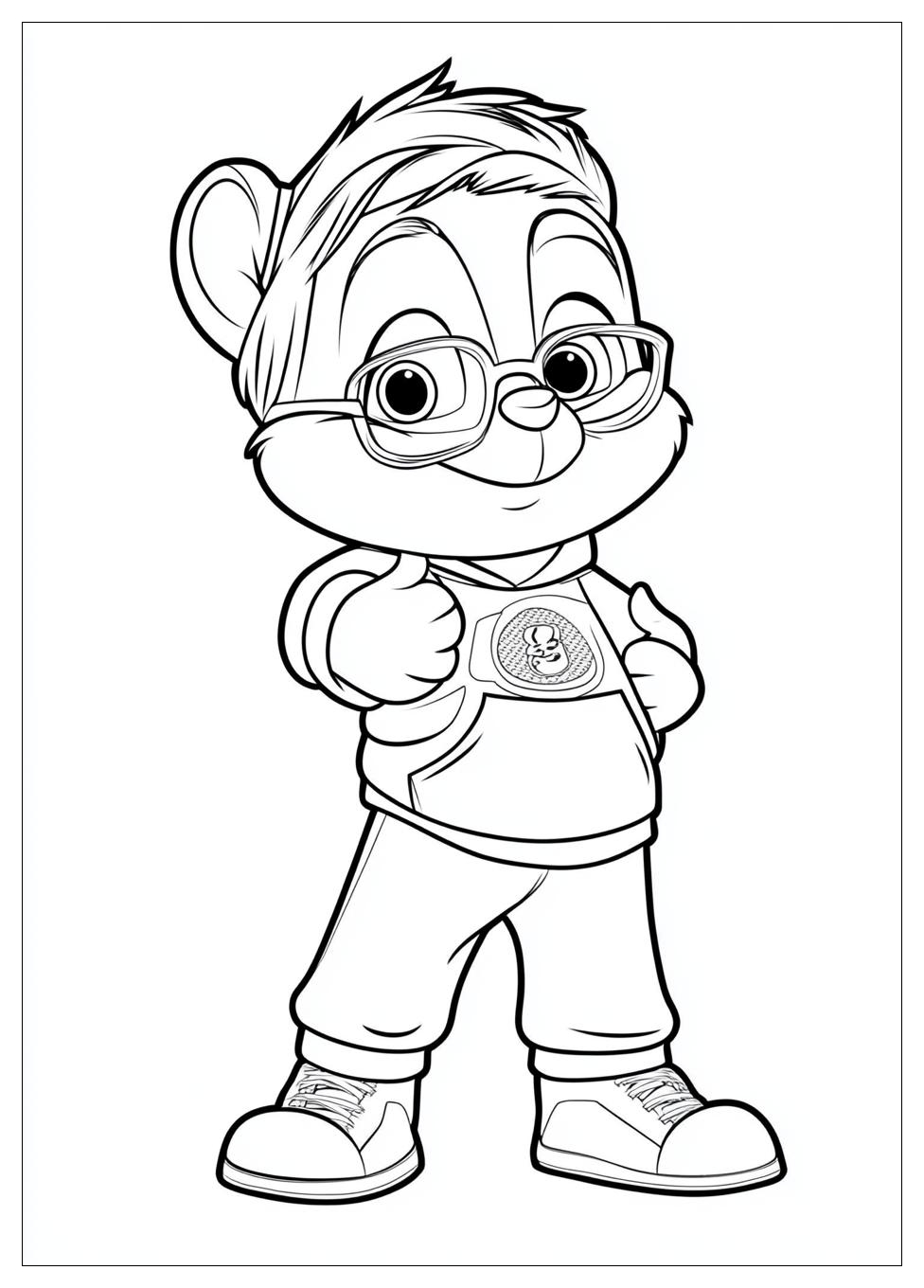 Alvin And The Chipmunks Coloring Pages-9